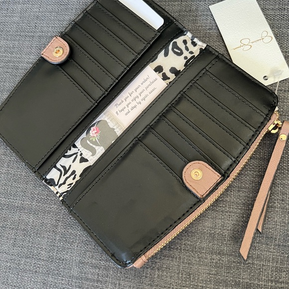 NWT JESSICA SIMPSON PETSY OPEN FLAT BIFOLD WALLET CASE ORGANIZER - Picture 4 of 11